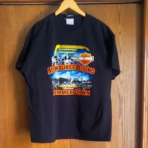 Harley-Davidson Mens Black Graphic XL T-Shirt